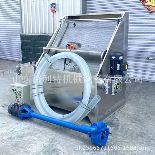 不锈钢全自动固液分离机养殖业猪粪蛋鸡粪脱水处理斜筛干湿分离机